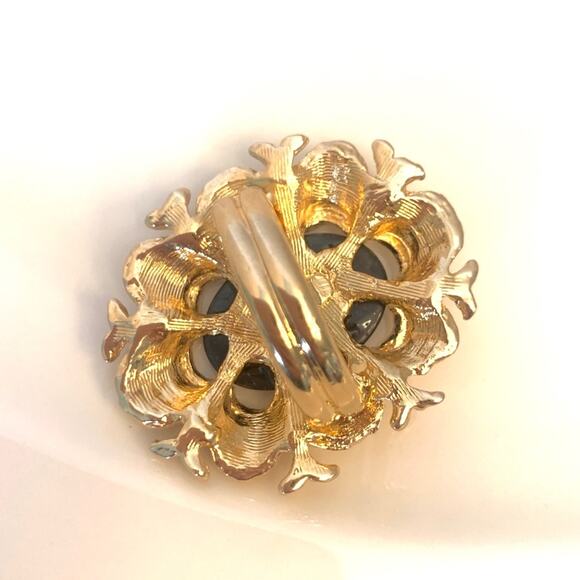 Costume Gold black tone ring Statement Custom Made Costume Ring size 7.5 - Picture 8 of 8